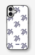 iPhone 16 Plus Hard Case – Blue Turtles - View 1