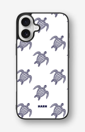 iPhone 16 Plus Hard Case – Blue Turtles - View 1