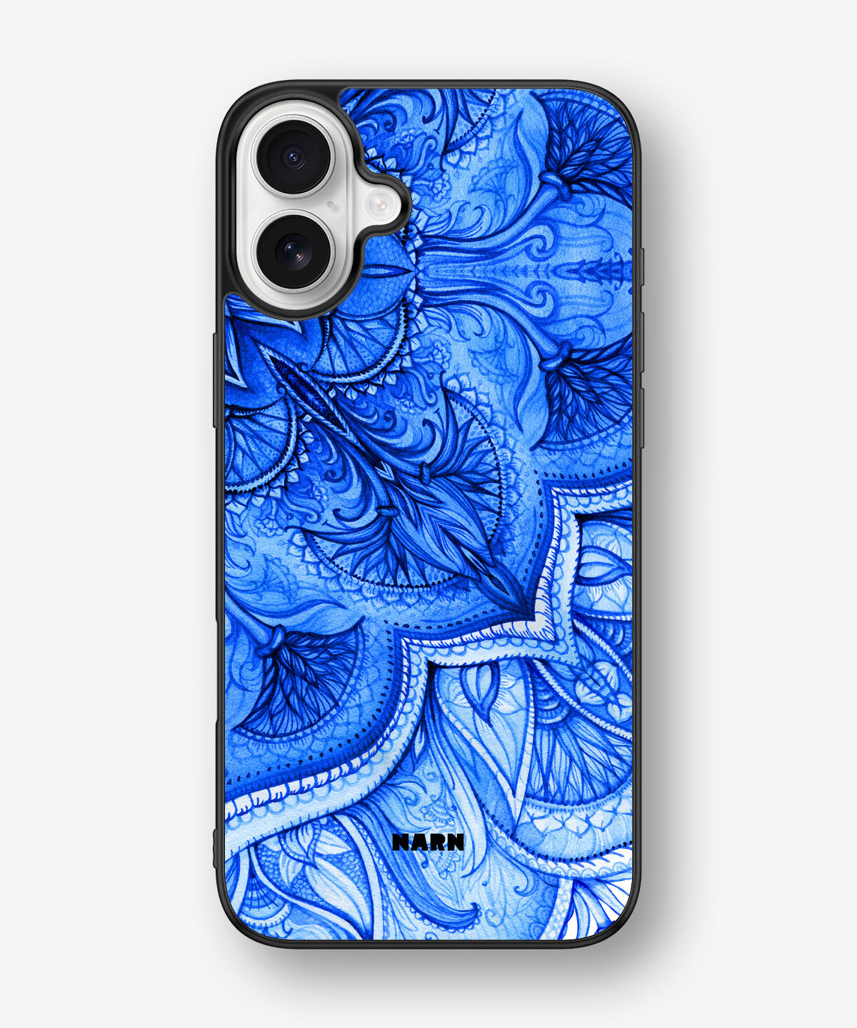 iPhone 16 Plus Hard Case – Blue Vintage - View 1