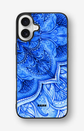 iPhone 16 Plus Hard Case – Blue Vintage - View 1