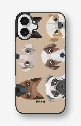 iPhone 16 Plus Hard Case – Cute Dogs - View 1