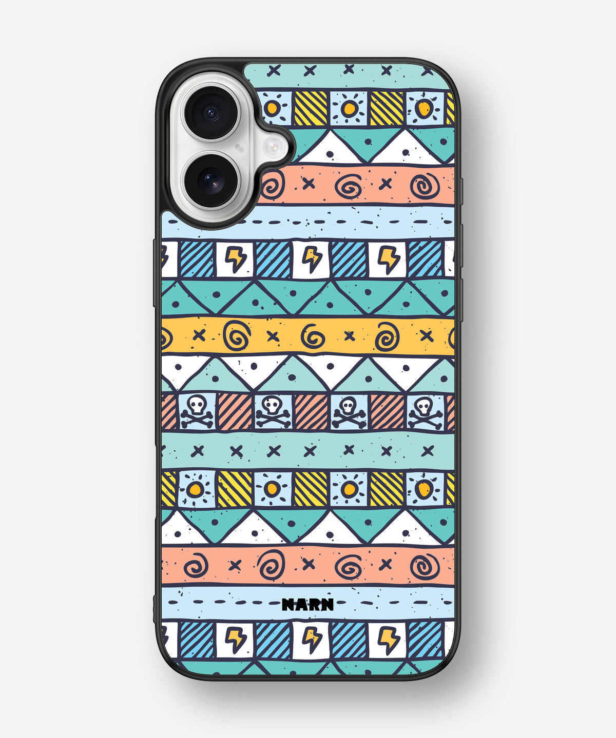 iPhone 16 Plus Hard Case – Cute Pattern - View 1