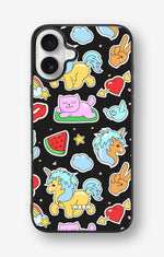 iPhone 16 Plus Hard Case – Cute Stickers - View 1