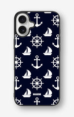 iPhone 16 Plus Hard Case – Deep Blue Voyage - View 1