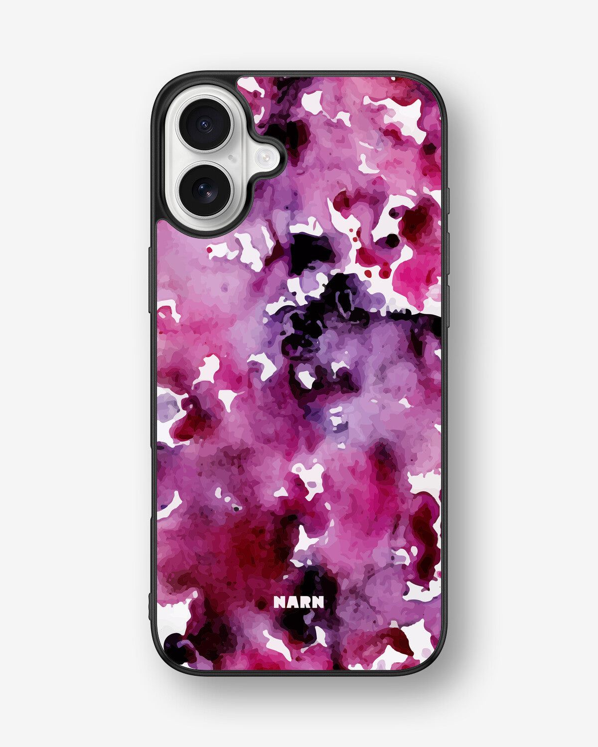 iPhone 16 Plus Hard Case – Floral Splash - View 1