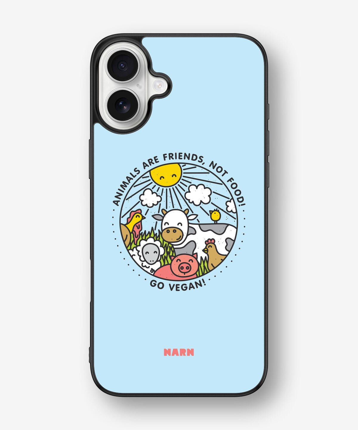 iPhone 16 Plus Hard Case – Friends, Not Food - View 1