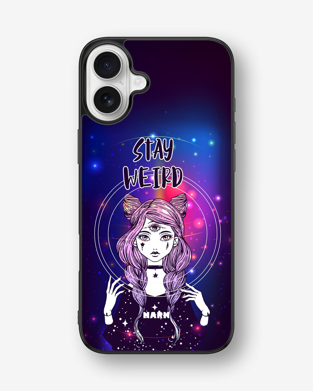 iPhone 16 Plus Hard Case – Galactic Weird - View 1