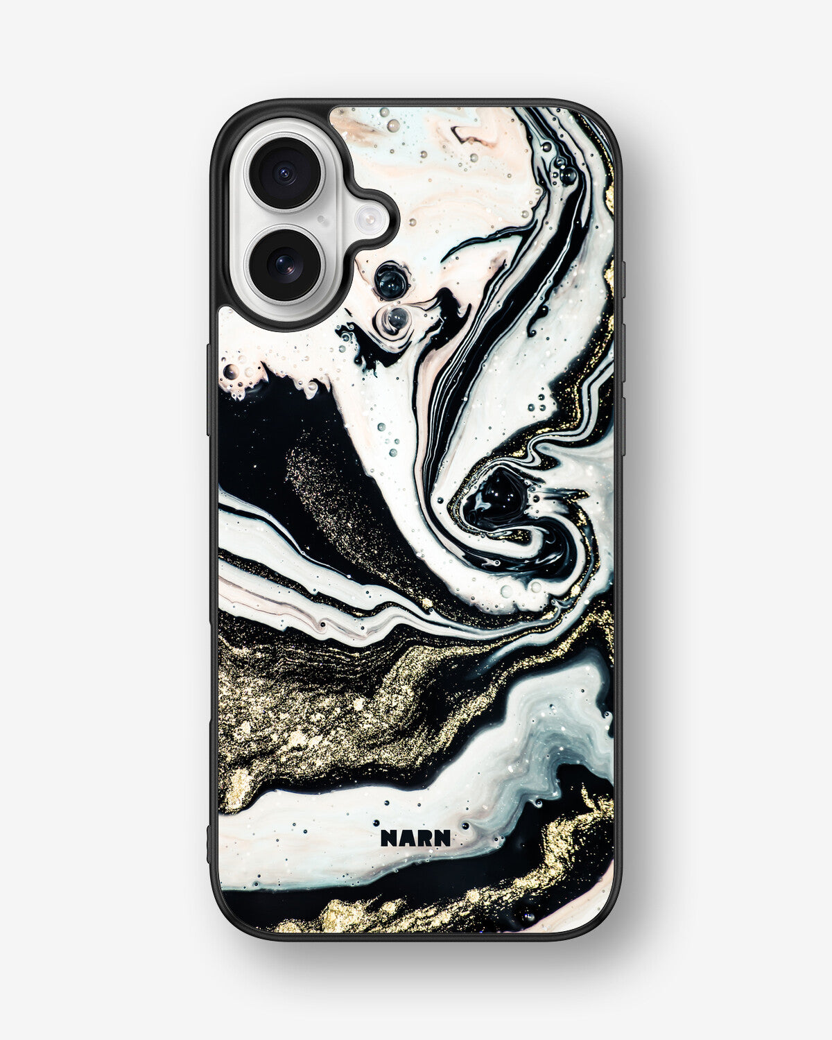 iPhone 16 Plus Hard Case – Golden Swirl - View 1