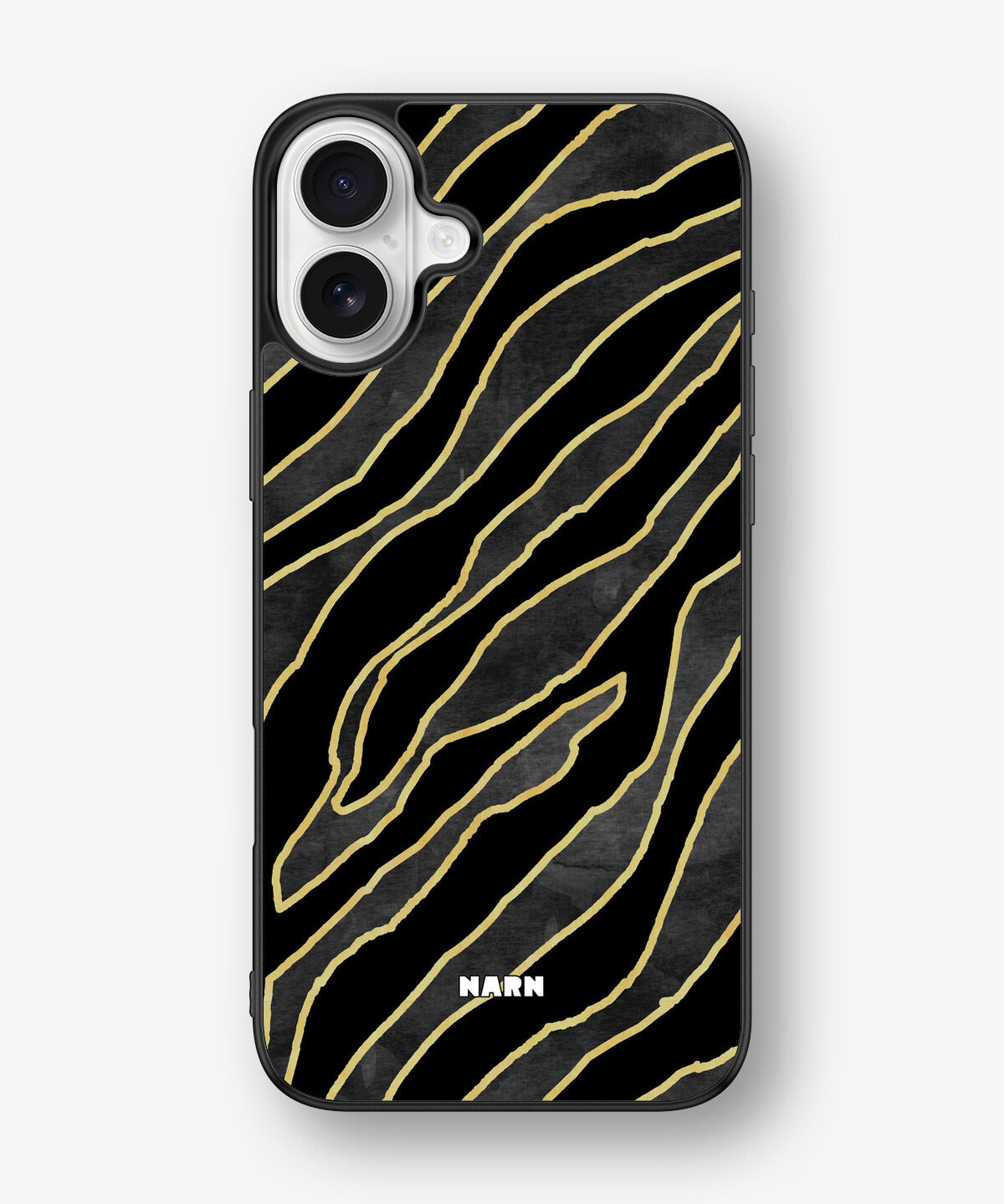 iPhone 16 Plus Hard Case – Golden Zebra - View 1