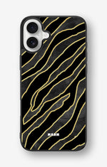 iPhone 16 Plus Hard Case – Golden Zebra - View 1