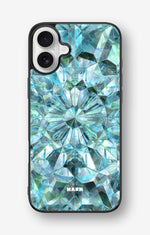 iPhone 16 Plus Hard Case – Green Crystals - View 1