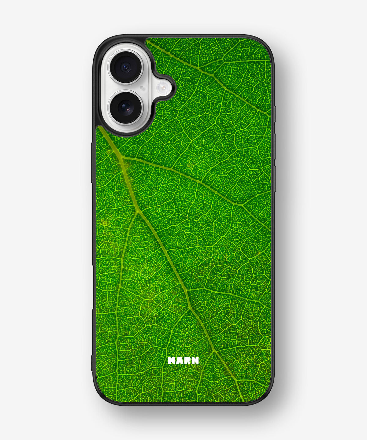iPhone 16 Plus Hard Case – Green Leafy - View 1