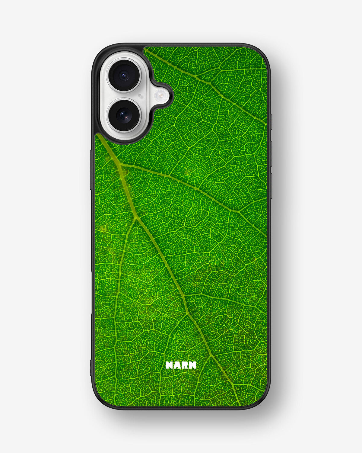 iPhone 16 Plus Hard Case – Green Leafy - View 1