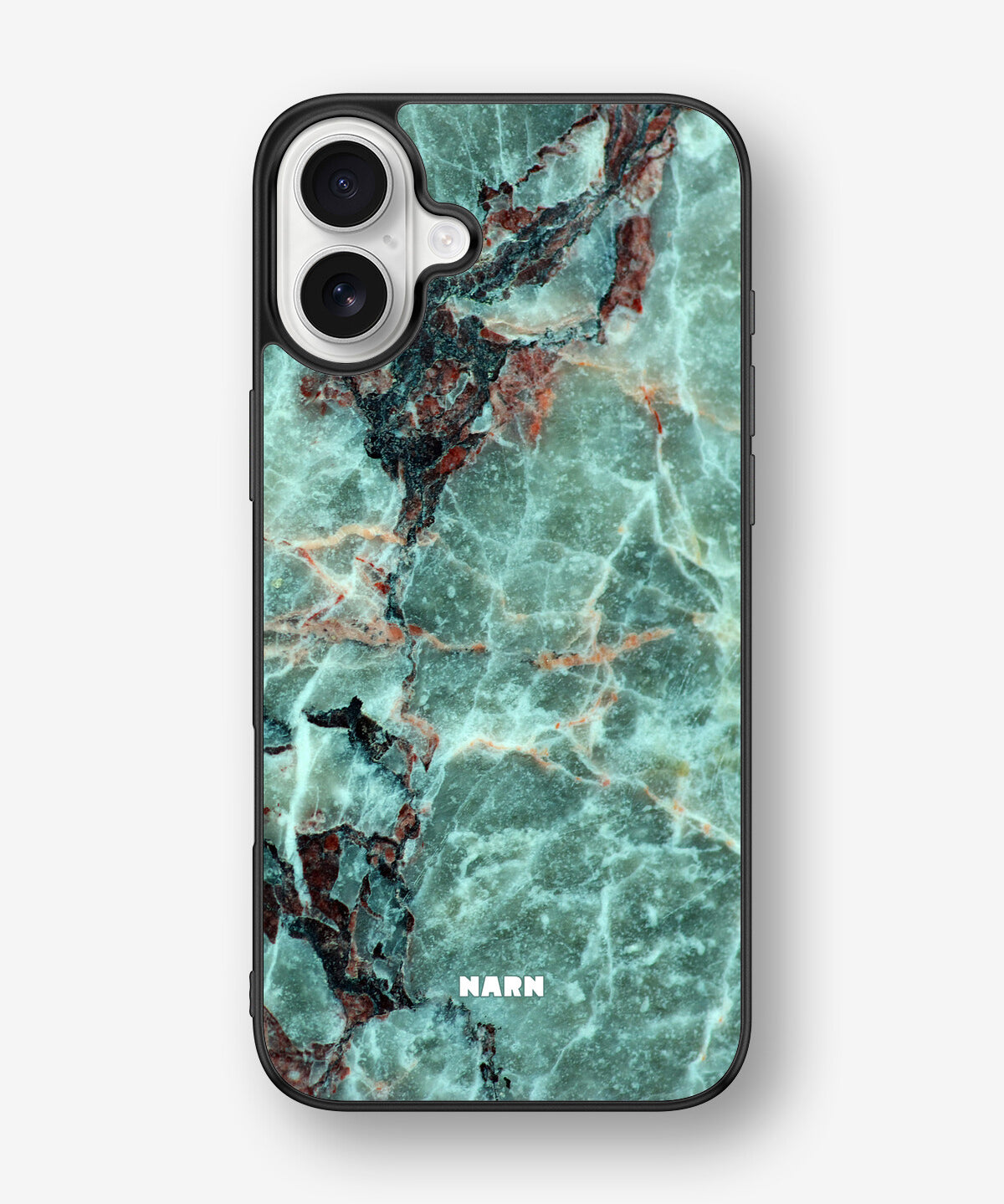 iPhone 16 Plus Hard Case – Green Marble - View 1