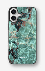iPhone 16 Plus Hard Case – Green Marble - View 1
