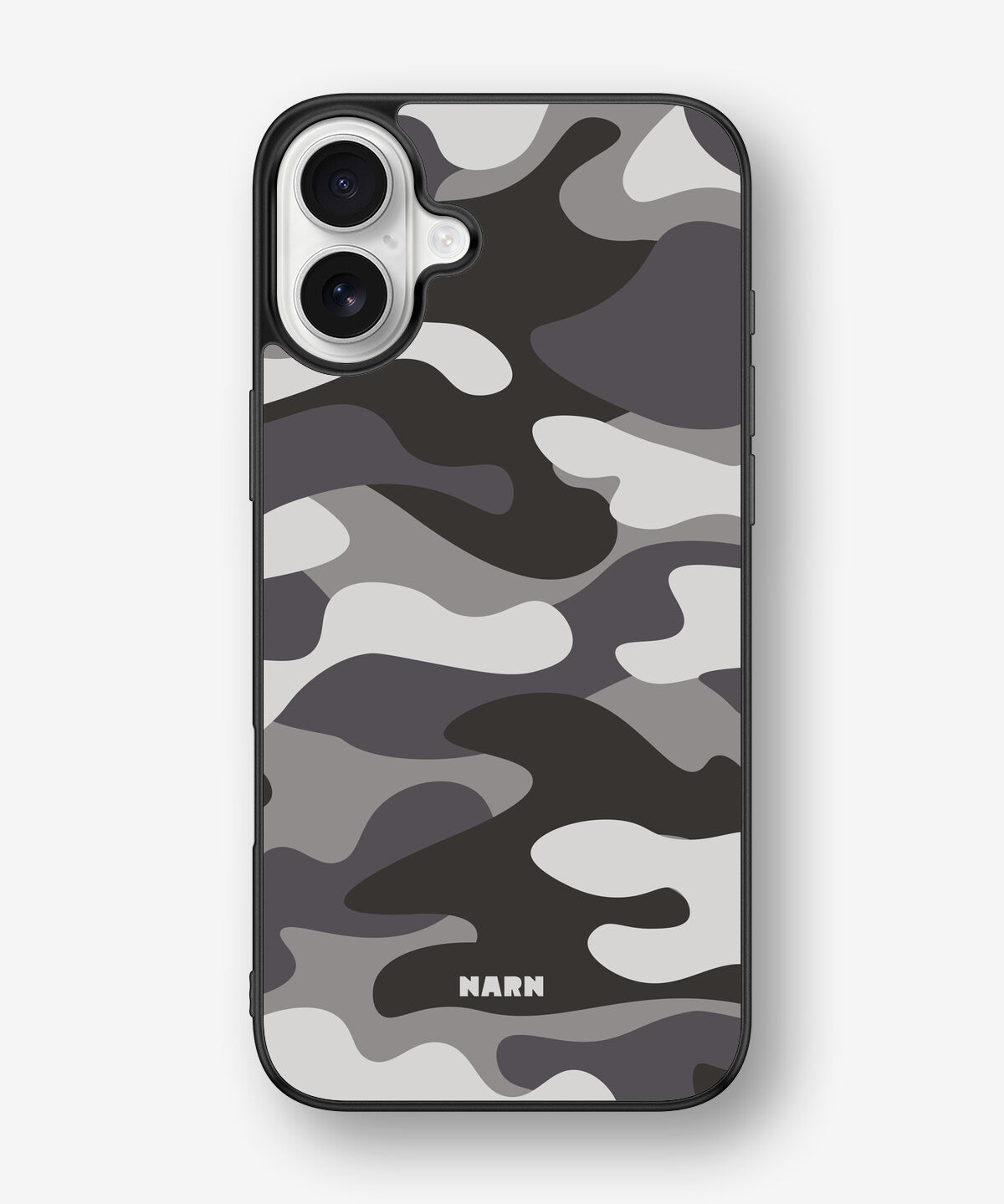 iPhone 16 Plus Hard Case – Grey Camo - View 1