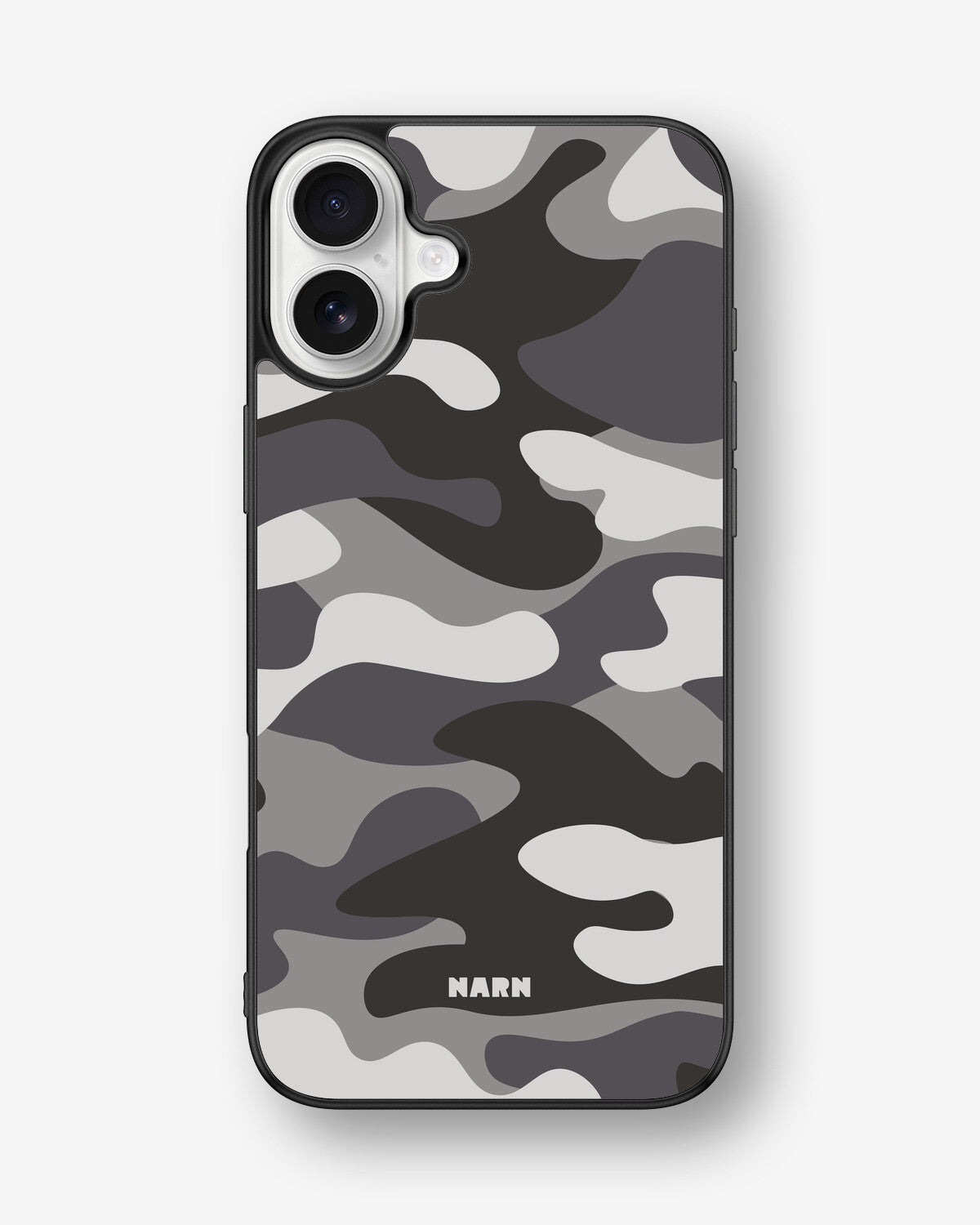 iPhone 16 Plus Hard Case – Grey Camo - View 1