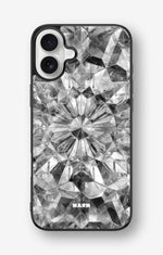 iPhone 16 Plus Hard Case – Grey Crystals - View 1