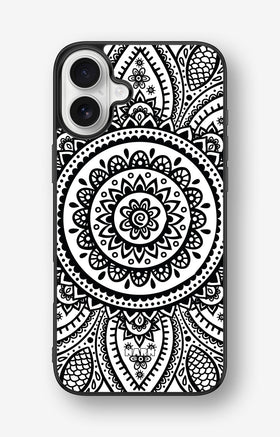 iPhone 16 Plus Hard Case – Henna Mandala - View 1