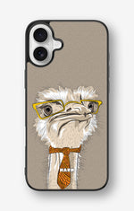 iPhone 16 Plus Hard Case – Hipster Ostrich - View 1