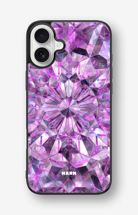 iPhone 16 Plus Hard Case – Lavender Crystals - View 1