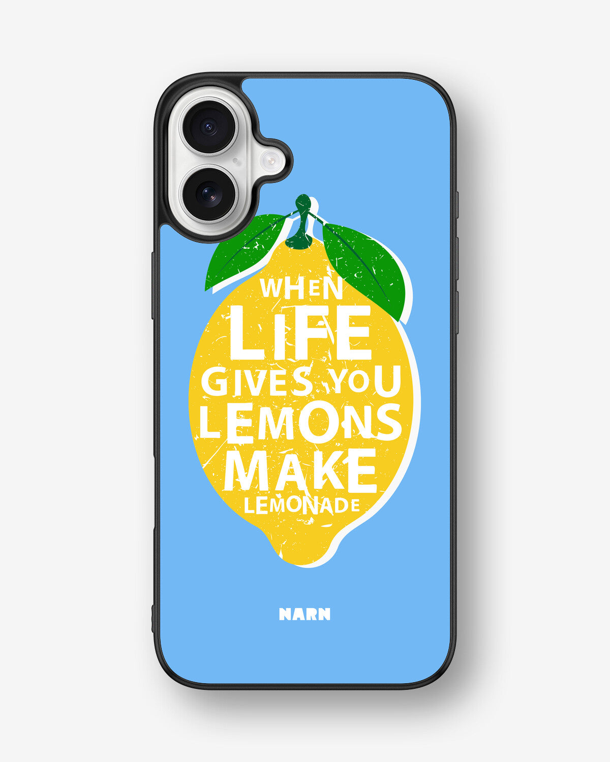 iPhone 16 Plus Hard Case – Lemon Quote - View 1