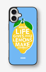 iPhone 16 Plus Hard Case – Lemon Quote - View 1