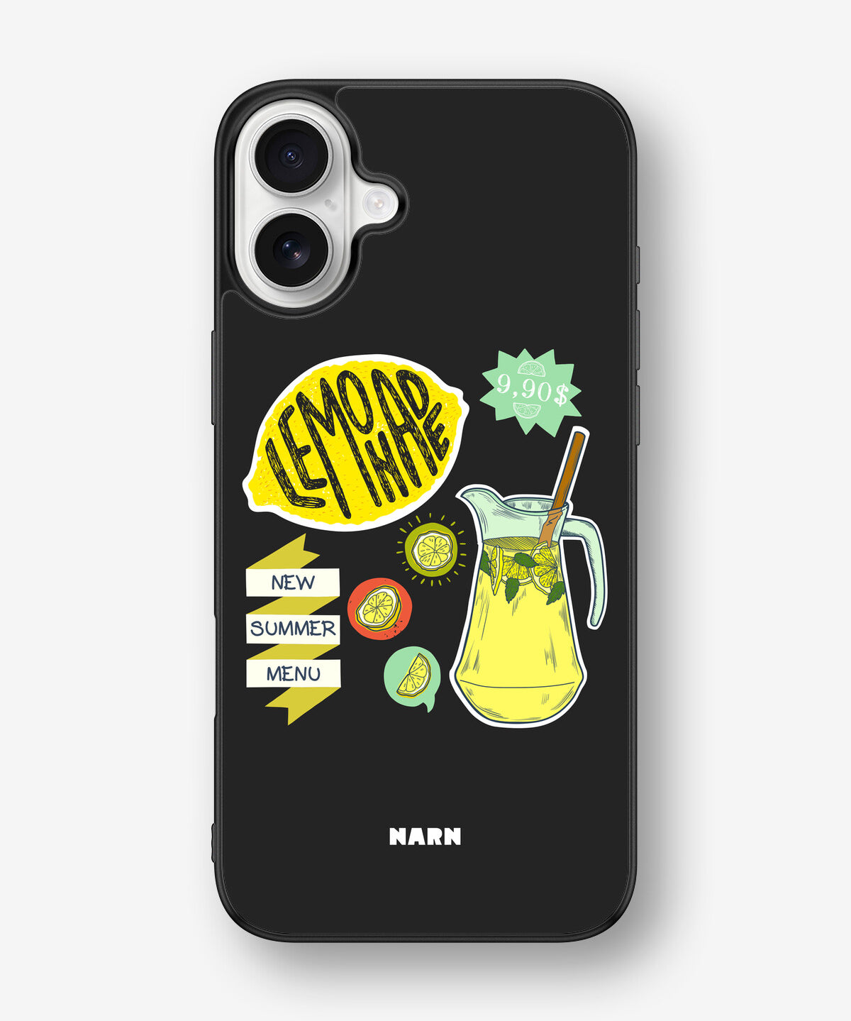 iPhone 16 Plus Hard Case – Lemon Summer - View 1