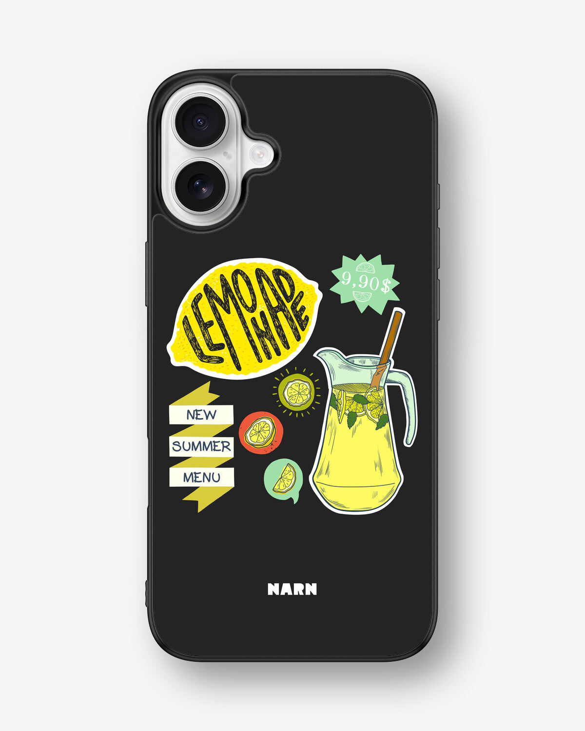 iPhone 16 Plus Hard Case – Lemon Summer - View 1