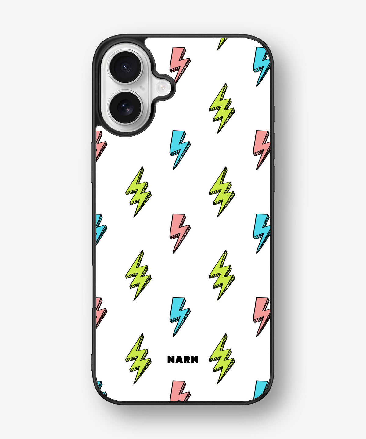 iPhone 16 Plus Hard Case – Lightning Bolts - View 1