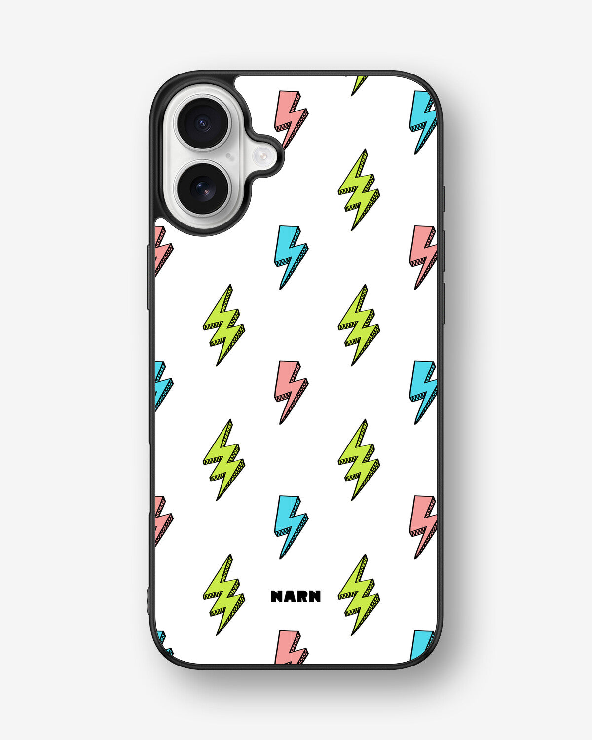 iPhone 16 Plus Hard Case – Lightning Bolts - View 1