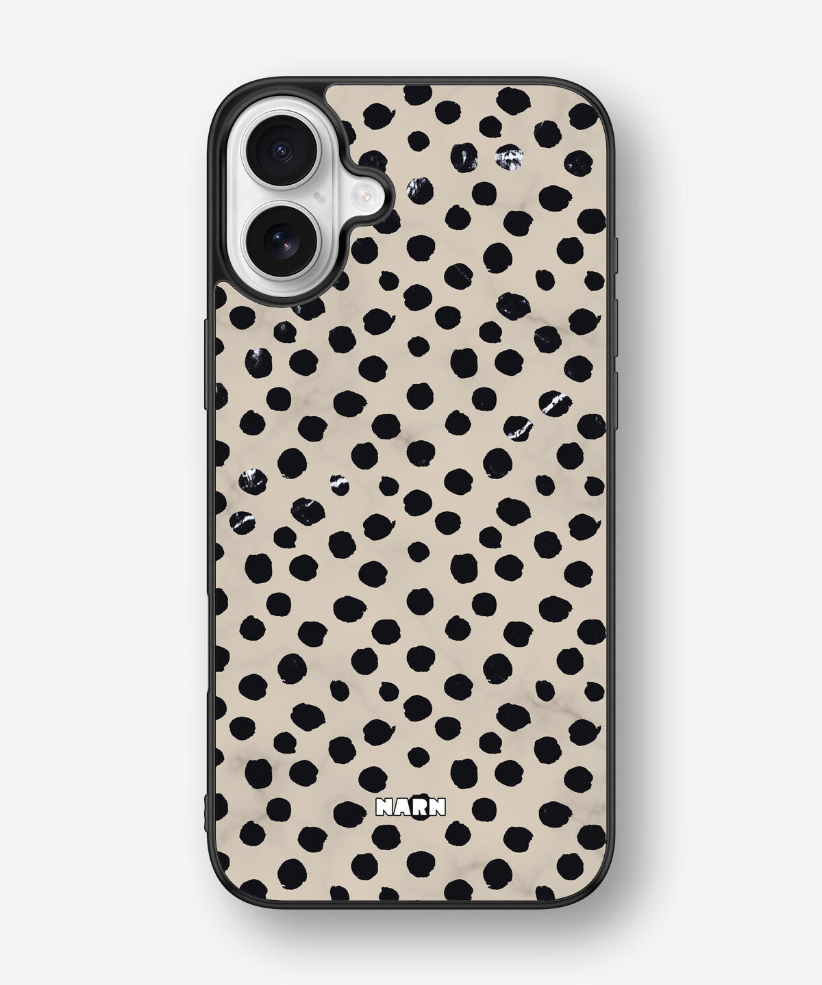 iPhone 16 Plus Hard Case – Marble Dots - View 1