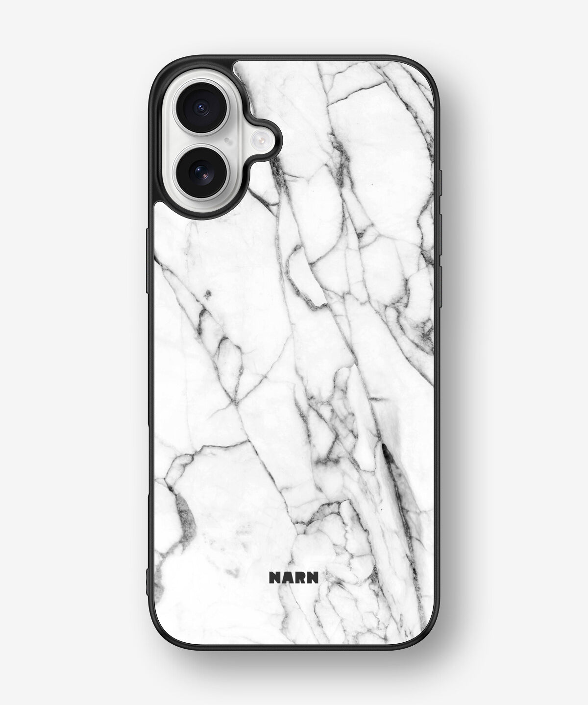 iPhone 16 Plus Hard Case – Milky Marble - View 1
