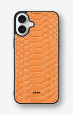 iPhone 16 Plus Hard Case – Orange Snake - View 1