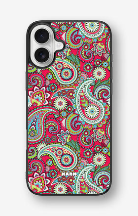 iPhone 16 Plus Hard Case – Paisley Paradise - View 1