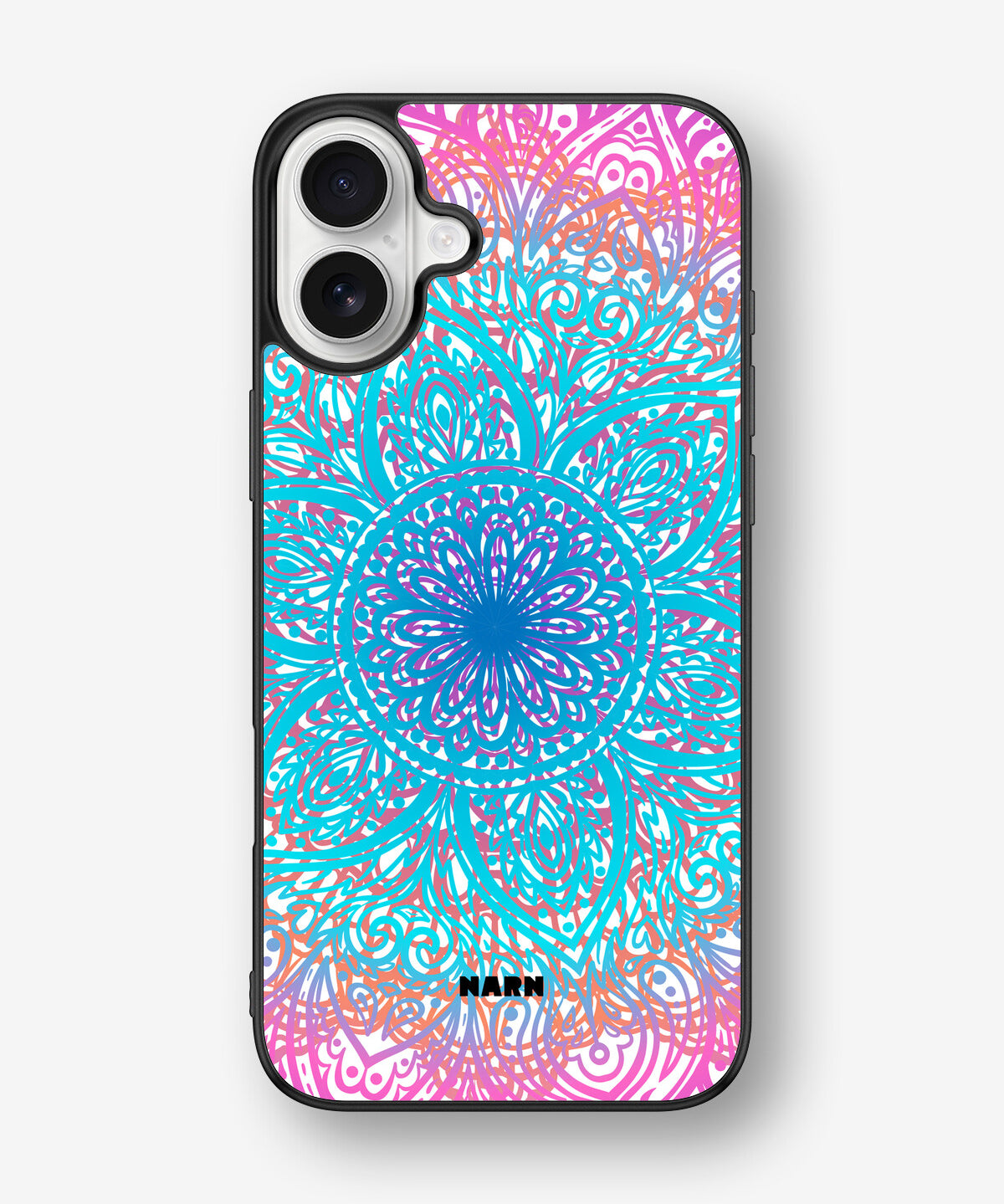 iPhone 16 Plus Hard Case – Pastel Mandala - View 1