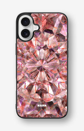iPhone 16 Plus Hard Case – Pink Crystals - View 1