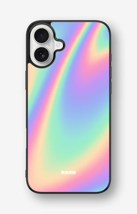 iPhone 16 Plus Hard Case – Rainbow Haze - View 1