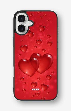 iPhone 16 Plus Hard Case – Red Romance - View 1