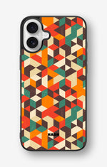 iPhone 16 Plus Hard Case – Retro Geometric - View 1