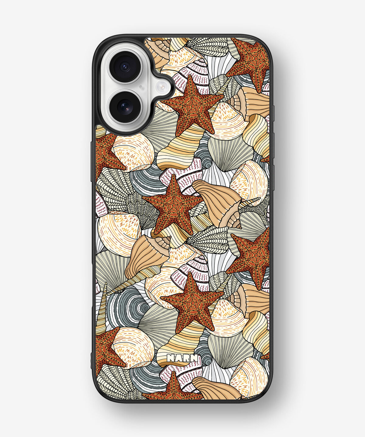 iPhone 16 Plus Hard Case – Sea Shells - View 1