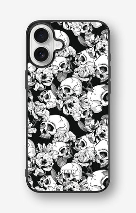 iPhone 16 Plus Hard Case – Skull Garden - View 1