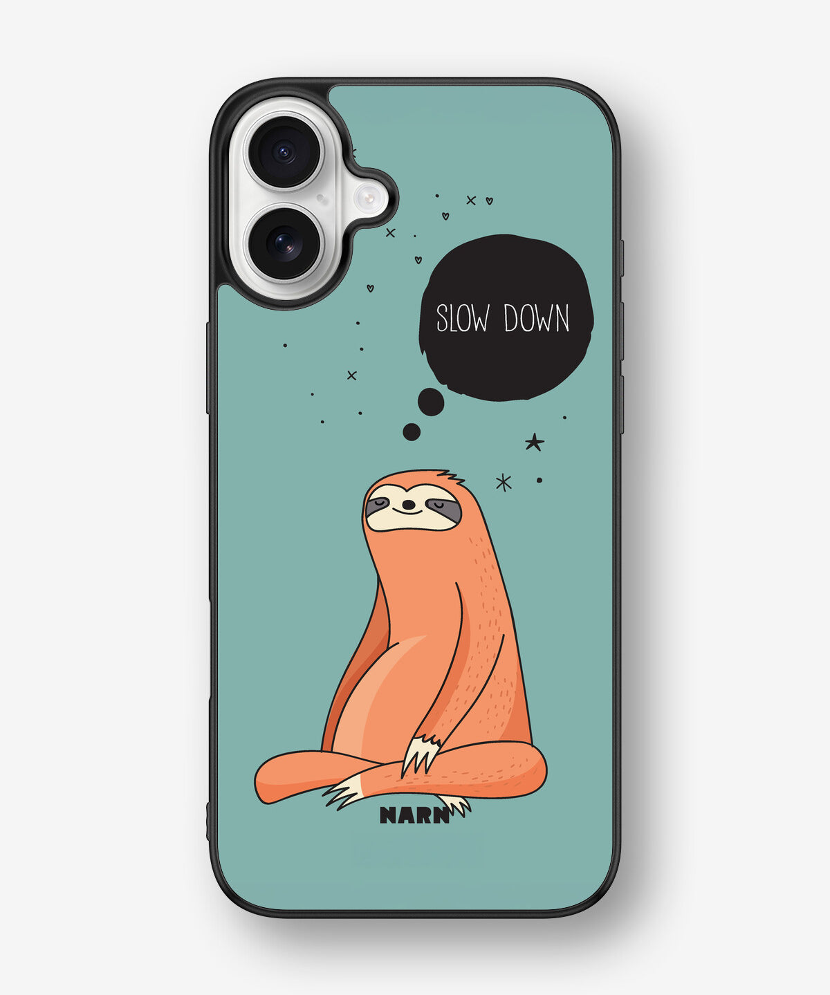 iPhone 16 Plus Hard Case – Slow Down Sloth - View 1