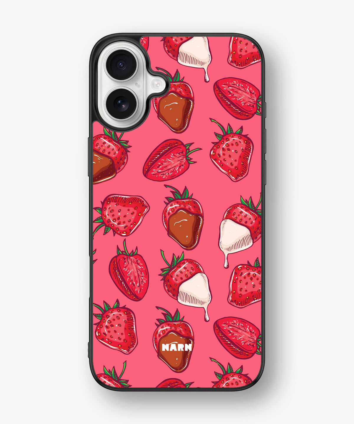 iPhone 16 Plus Hard Case – Strawberry Chocolate - View 1