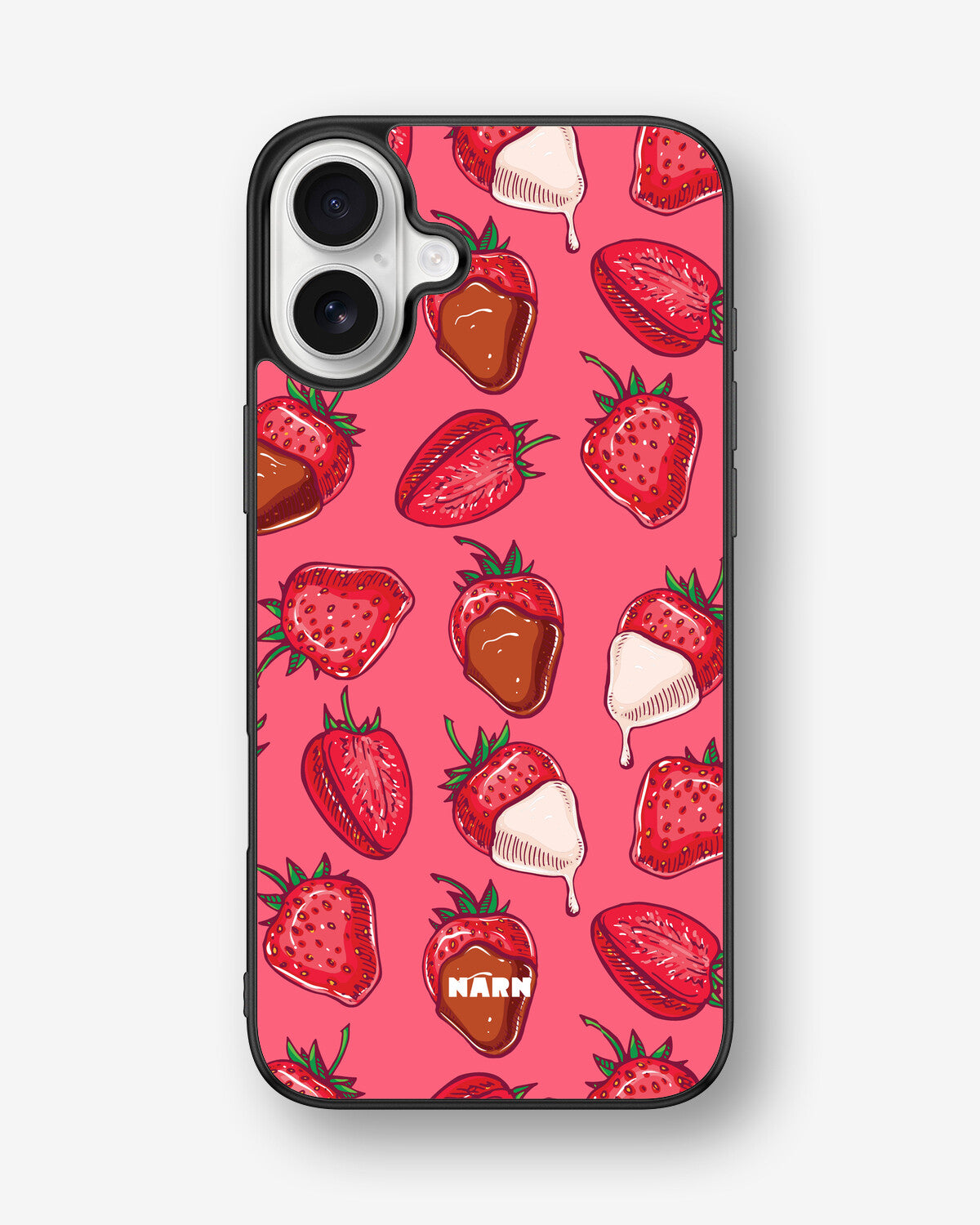 iPhone 16 Plus Hard Case – Strawberry Chocolate - View 1