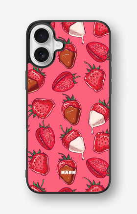 iPhone 16 Plus Hard Case – Strawberry Chocolate - View 1