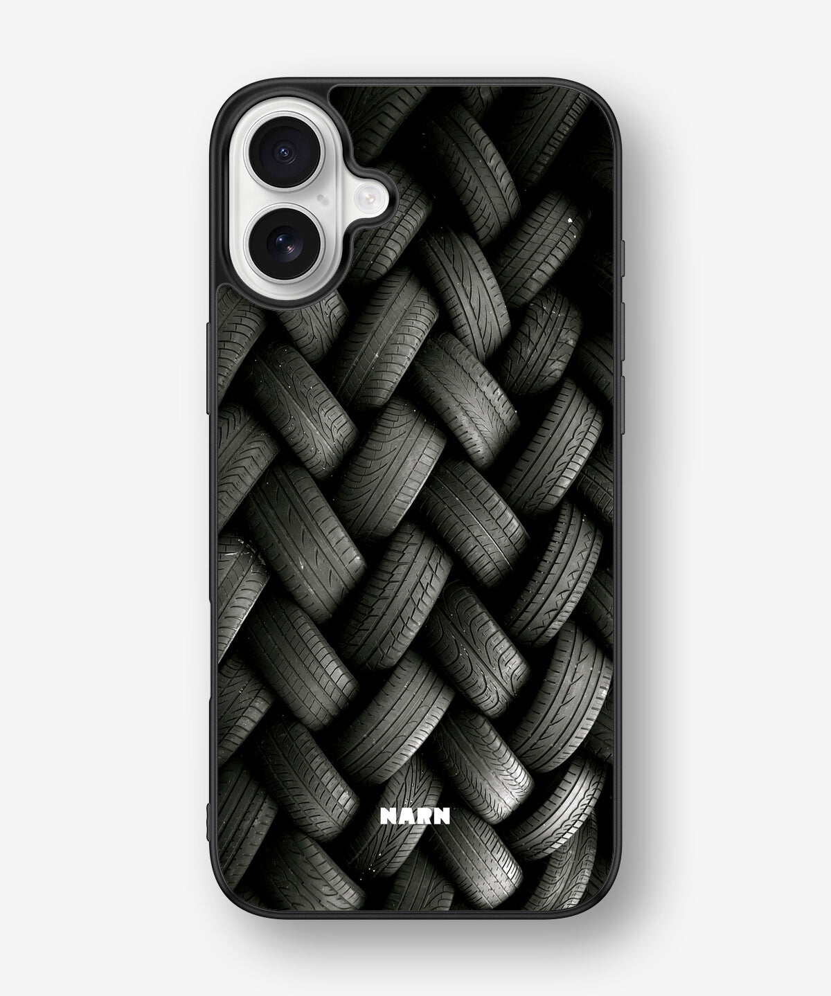 iPhone 16 Plus Hard Case – Tires Wall - View 1