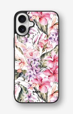 iPhone 16 Plus Hard Case – Watercolor Flowers - View 1