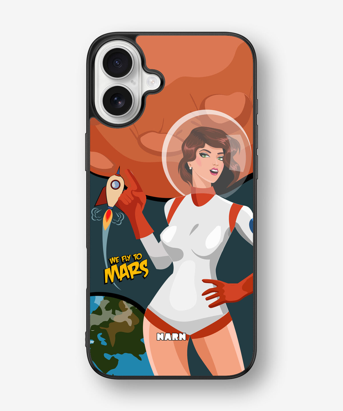 iPhone 16 Plus Hard Case – We Fly To Mars - View 1