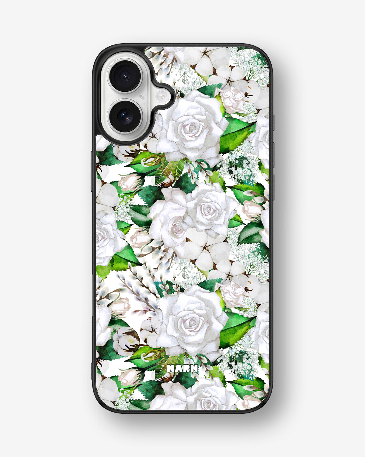 iPhone 16 Plus Hard Case – White Bloom - View 1